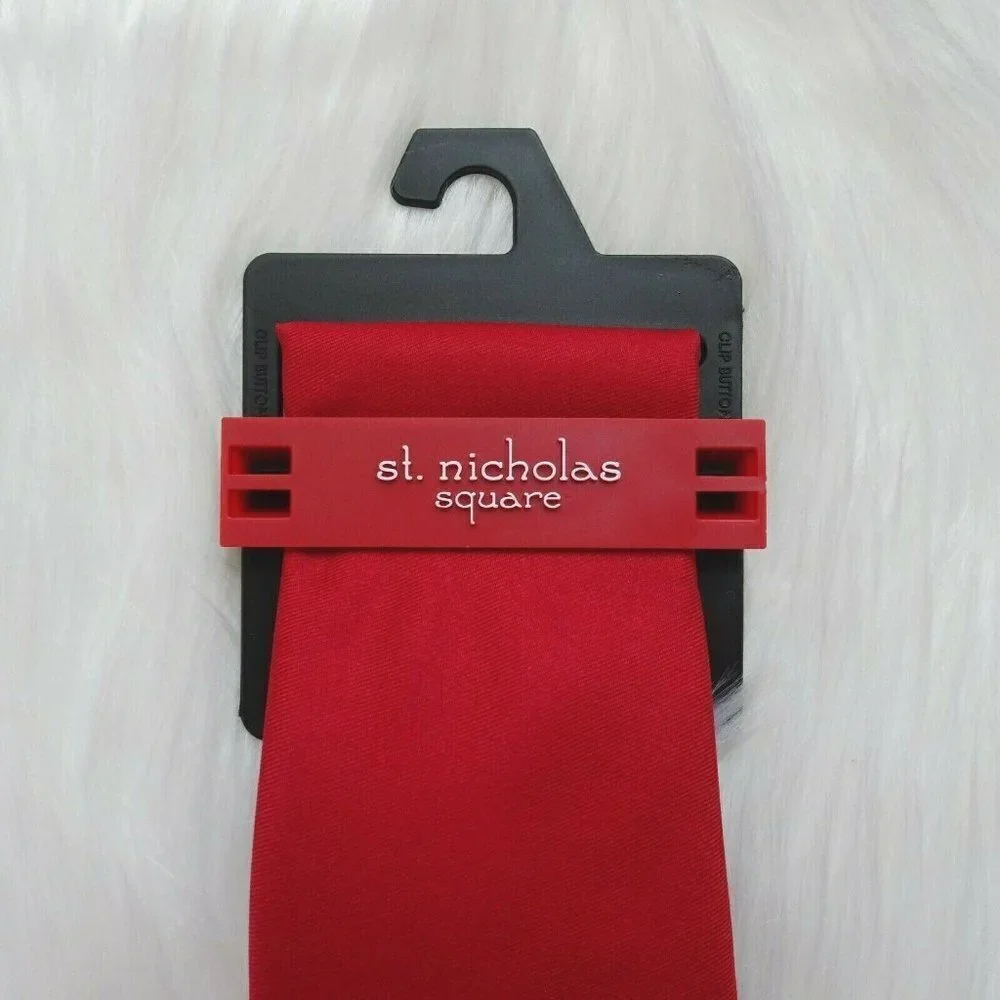 Clearance!💎5/$25 NWT St. Nicholas Square Men's Neck Tie Holiday Christmas